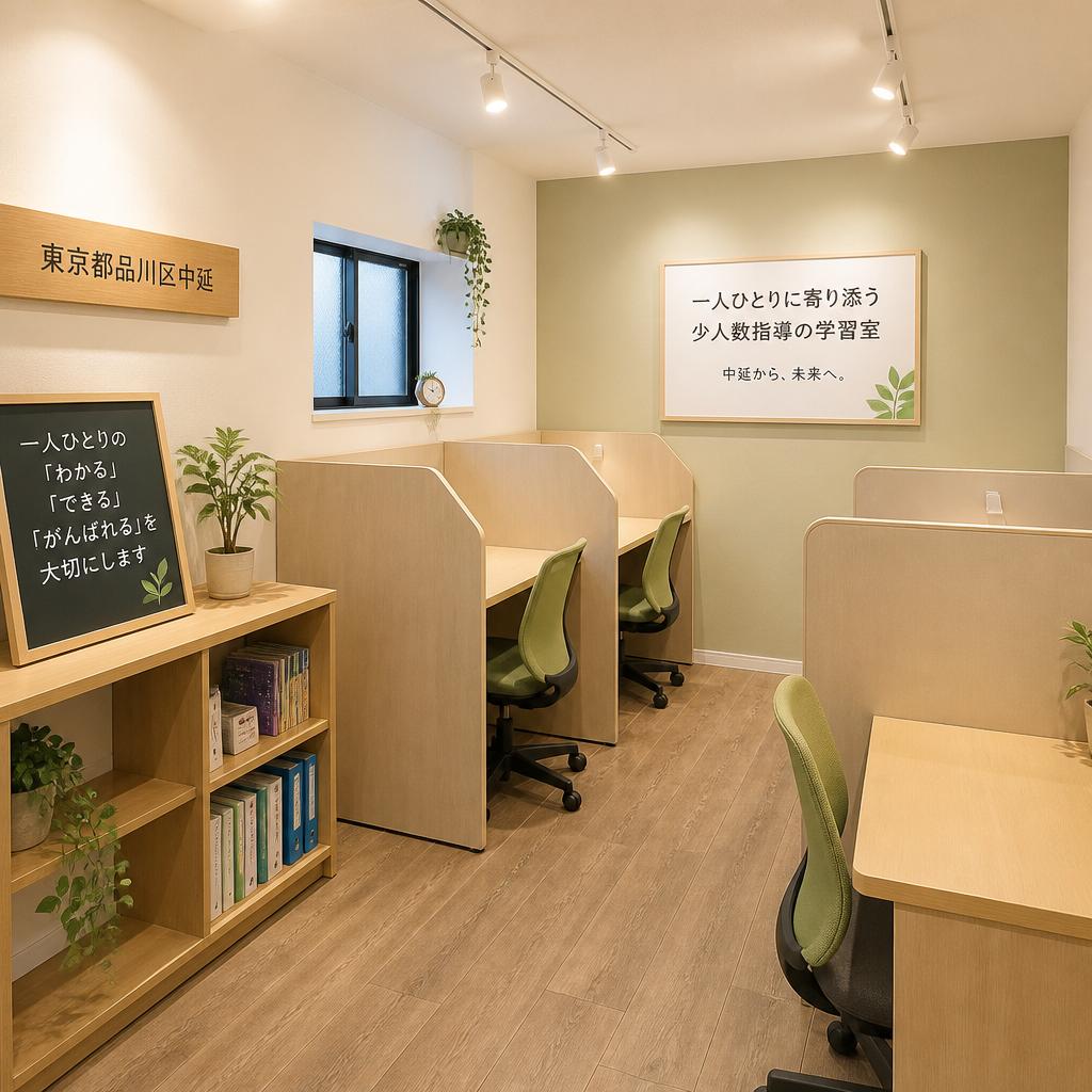 東京都品川区中延で、一人ひとりに寄り添う少人数指導の学習室