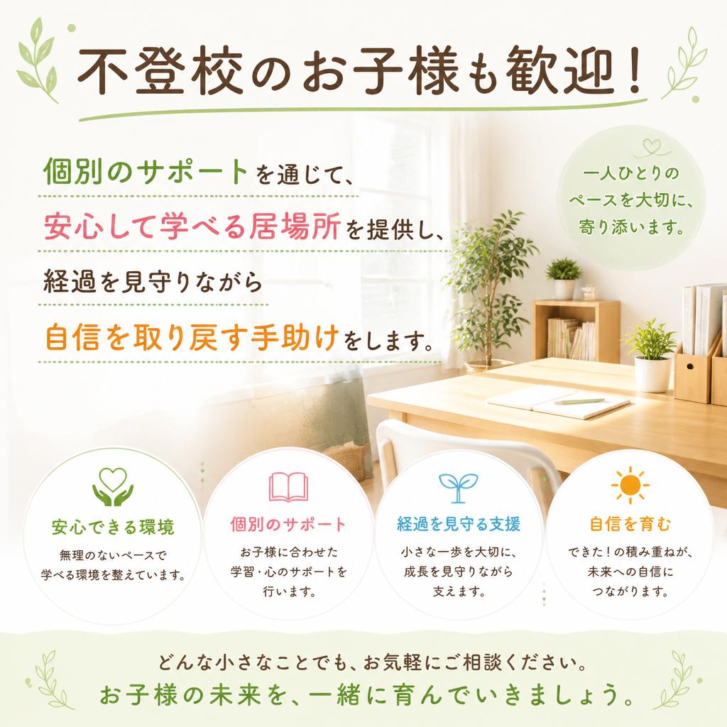 不登校でも大丈夫！