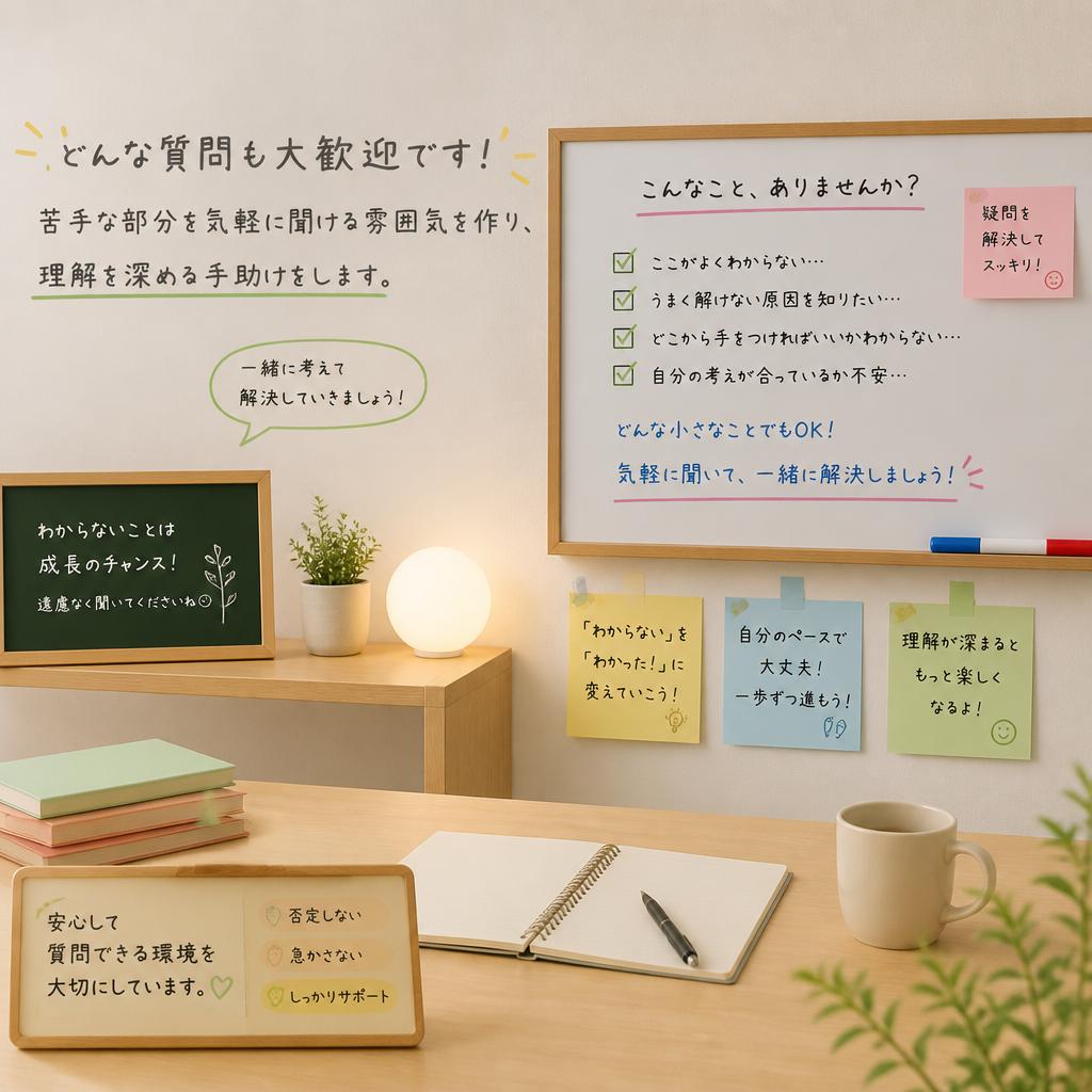 安心して質問できる環境