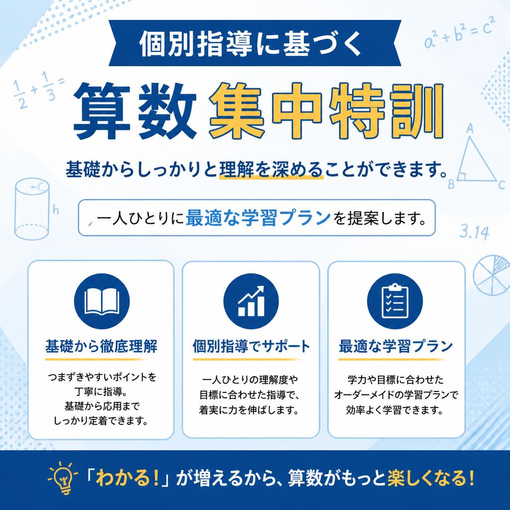 2. 集中特訓の特徴