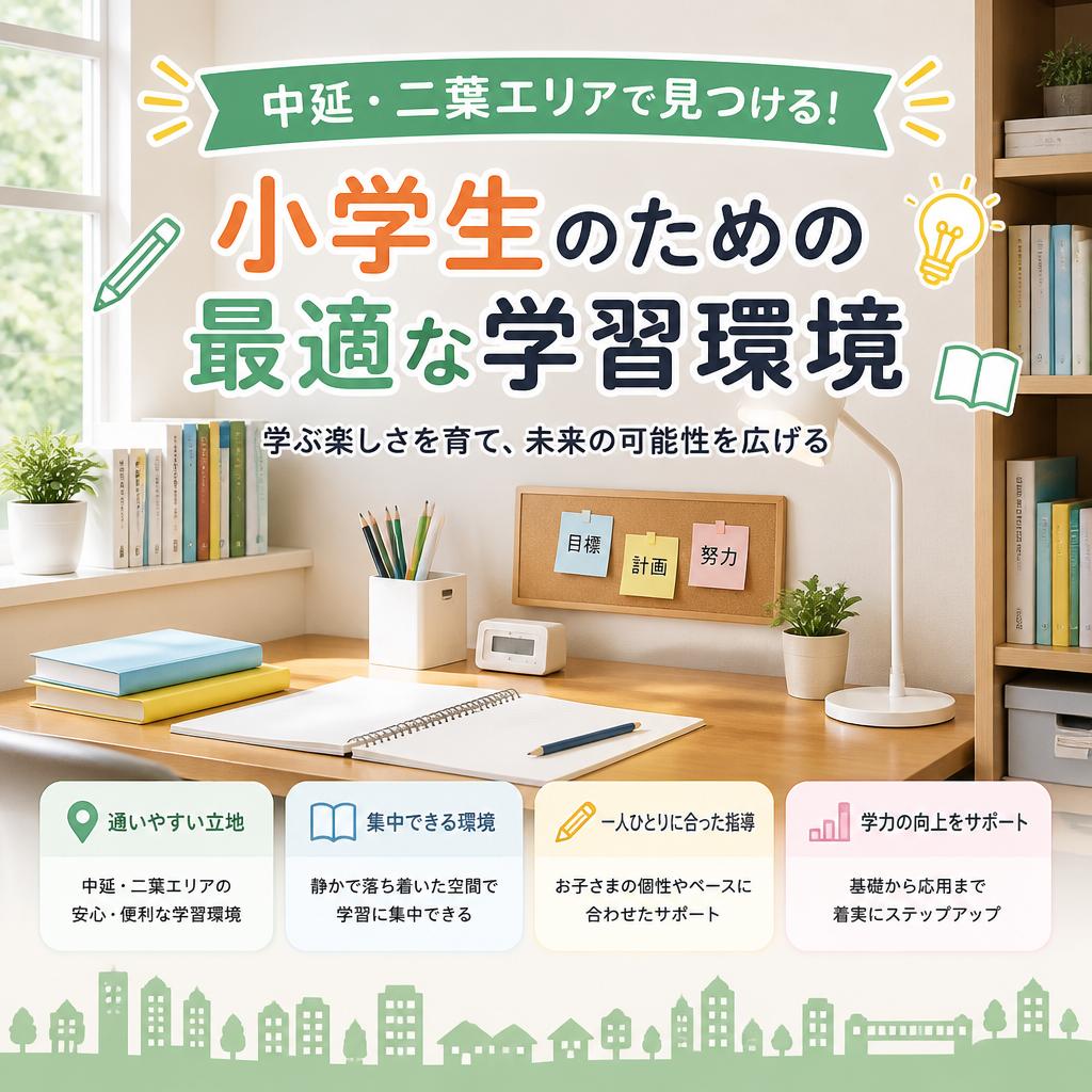 中延・二葉エリアで見つける！小学生のための最適な学習環境