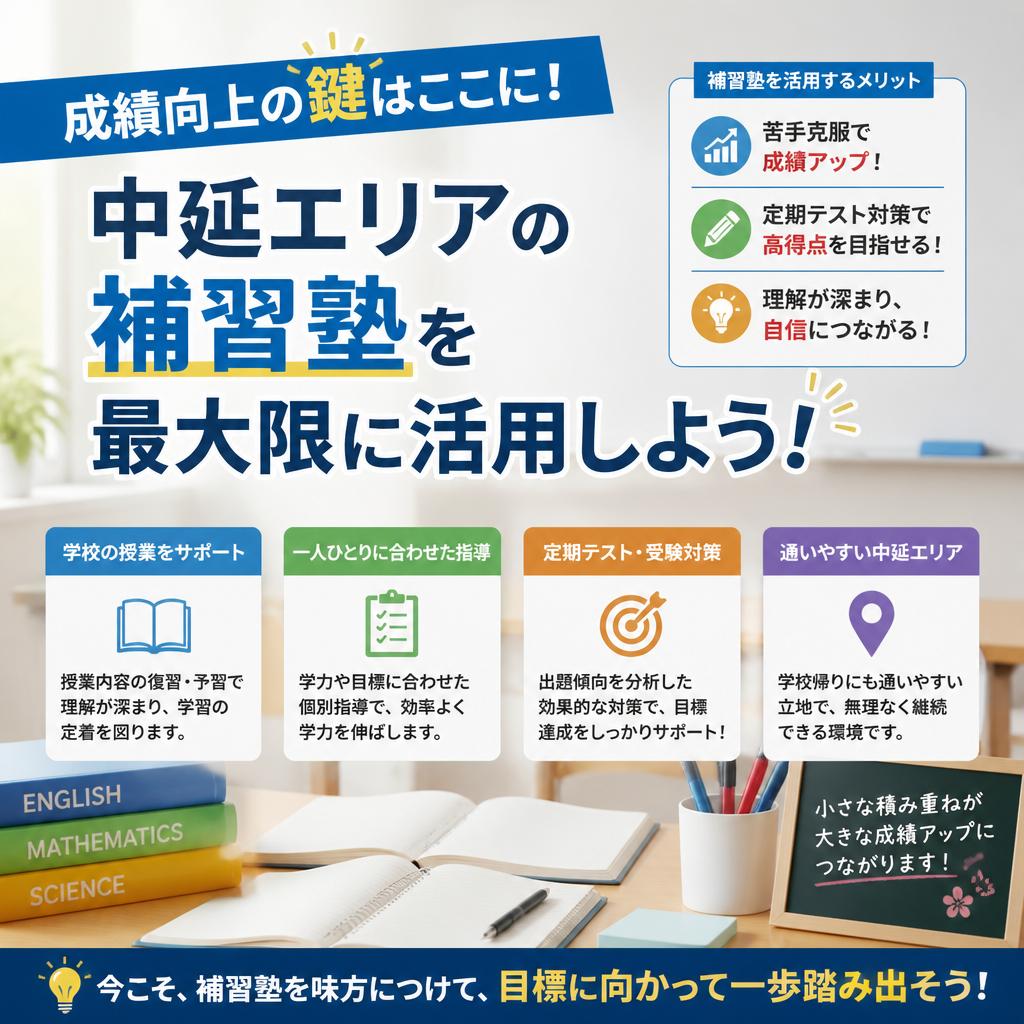 勉強についていけない子向け！ 中延エリアの「補習塾」の探し方