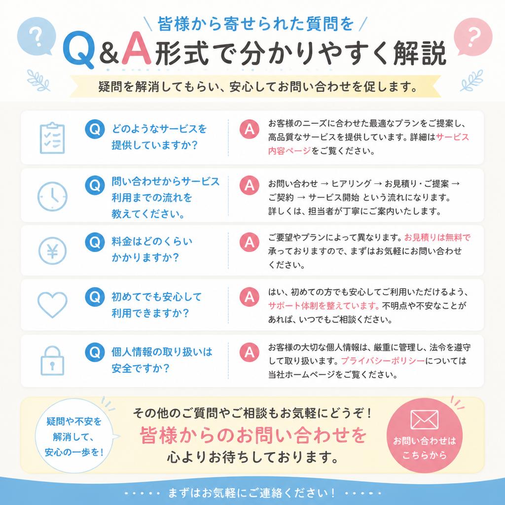 5. よくある質問にお答えします