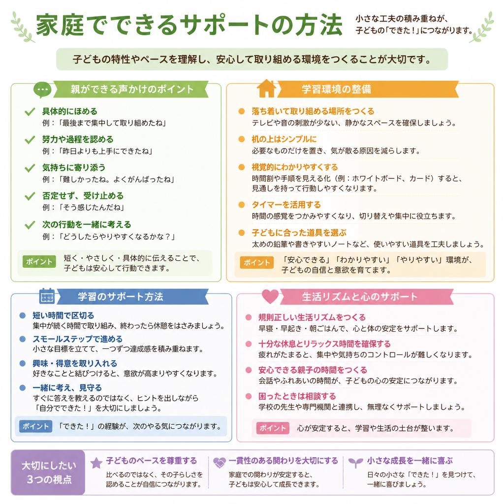 親のサポート方法