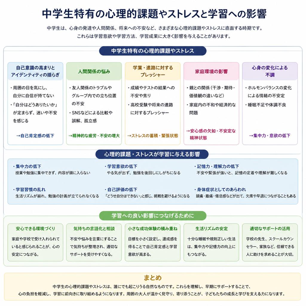 中学生の心理への理解