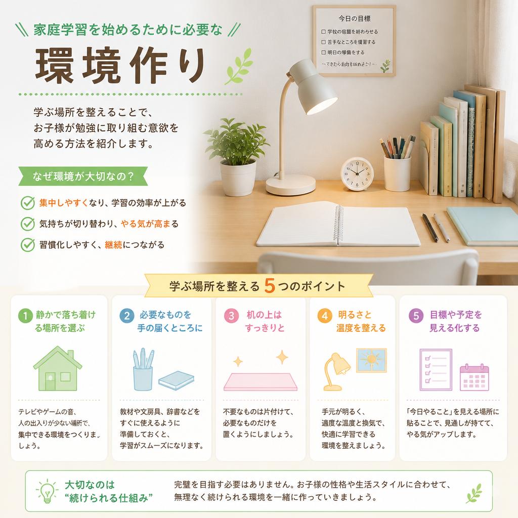 2. 最初の一歩を踏み出す！「学習スペース」の設計