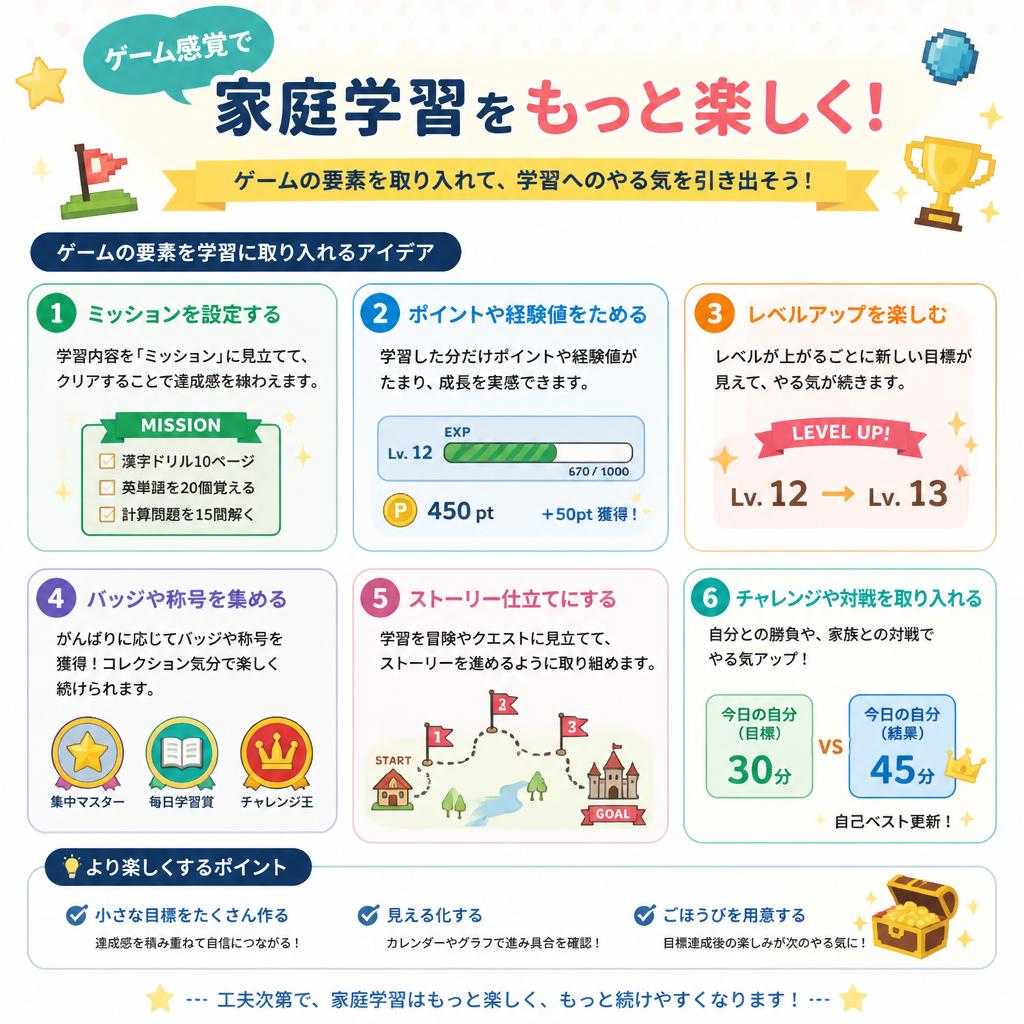4. 楽しく学ぼう！「家庭学習をゲーム化」