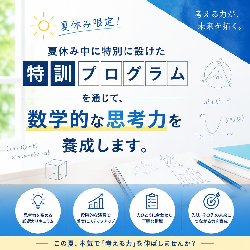 2. 力を養うための夏休み特訓プログラム