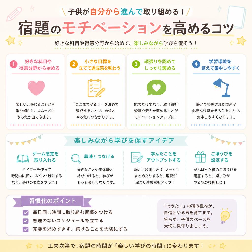 子供のやる気を引き出すポイント